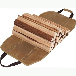 Sac de transport pour bois de chauffage, échantillon gratuit, sac de transport pour bois, accessoires durables pour foyer et poêle, sac de transport pour bûches avec poignées - Product Image 1
