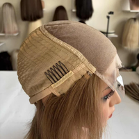 Perruque Bob 5x5 HD Lace Closure avec base en soie, sans colle, en cheveux humains vierges, densité, couleur et longueur personnalisables