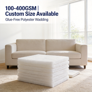 Ouate sans colle 250 GSM anti-boulochage, haute densité, douce, durable, thermocollée pour manteau, couette, <span class=keywords><strong>coussin</strong></span> de <span class=keywords><strong>canapé</strong></span>, en rouleau - Product Image 1