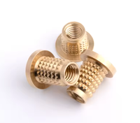 Yiping Healthcare Metric Thread Inserts Slotted Drive Copper Cold-Pressed Threaded Insert Knurled Brass Nut Plastic 0006M3