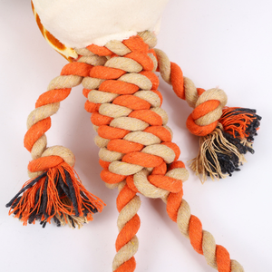 Mainan kunyah lucu baru produk anjing boneka hewan dengan kaki panjang tahan lama tali katun ChewToy - Product Image 3