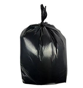Extra Strong Heavy Duty <b>Black</b> HDPE/LDPE Flat <b>Bin</b> <b>Liners</b> Offset Printed Heat Seal Recyclable Ecofriendly Waste Management Bags - Product Image 3