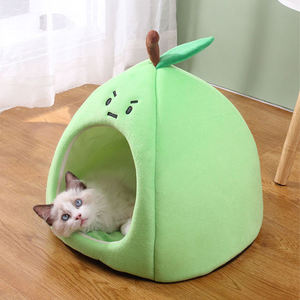 Cálido confort cama para gatos cesta para mascotas tumbona gatito casa Mat perros pequeños cueva tienda lindo cojín suave lavable gatos casa camas para - Product Image 5