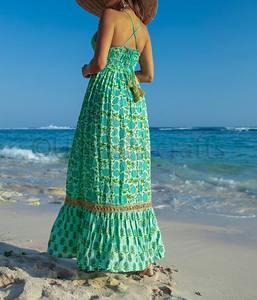 Robe longue de plage, modèle 2020, imprimé Floral, bretelles Spaghetti, décontracté, femme, grande taille, Sexy, soirée - Product Image 2