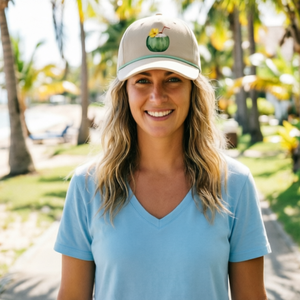 Casquette de golf beige à logo personnalisé imprimé haute définition, casquette de baseball à visière incurvée 5 panneaux, casquette de soleil snapback, casquettes de camionneur pour l'extérieur - Product Image 6