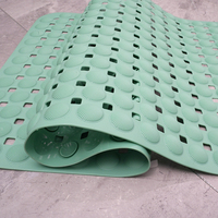 Tapis de bain-douche moderne et écologique en PVC Design antidérapant mignon Tapis de taille personnalisée pour la sécurité de la salle de bain Accessoire de sol
