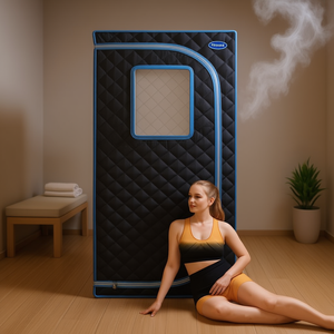 Sauna Portátil de Infrarrojos Lejanos de Tamaño Completo, Acero Inoxidable, Fácil Instalación, Modelo Spa con Acabado Negro - Product Image 2