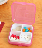 Boîte de rangement compacte en plastique pour pilules et bijoux, portable pour les voyages, idéale pour les commandes en gros
