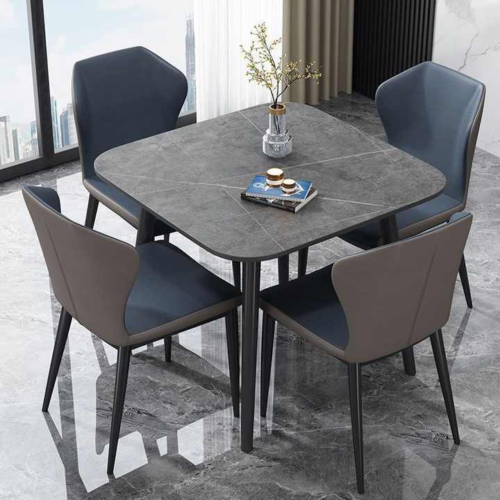 Modern Marble Stone Slab Dining Room Table Set Space Saving Dining Table and Chair Set| Alibaba.com