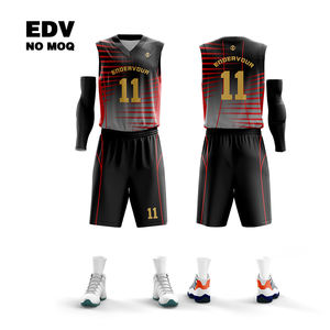 Maillot de basket-ball personnalisé pour le dropshipping, uniforme réversible pour équipe de basket-ball - Product Image 4