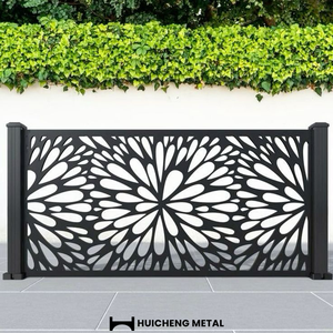 Panneaux de clôture en aluminium sur mesure avec écrans perforés découpés au laser, clôtures de jardin en métal légères pour l'<span class=keywords><strong>extérieur</strong></span> et garde-corps de balcon - Product Image 1