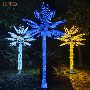Toprex Decor IP65 220V Albero <span class=keywords><strong>di</strong></span> Palma <span class=keywords><strong>di</strong></span> Cocco Artificiale LED per <span class=keywords><strong>Natale</strong></span>, Illuminazione per Uso Interno/Esterno - Product Image 3