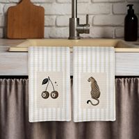 Striped Cotton Kitchen Tea Towels, Soft Absorbent Reusable Dish Towels for Farmhouse Home Baking Cooking Restaurant Wholesale