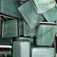 Jeu de Mahjong Américain Vert Jardin en Acrylique, 160 Pièces Écologiques, Gravées sur 3 Couches, pour Divertissement