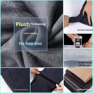 <span class=keywords><strong>Pantaloni</strong></span> estivi di seta di ghiaccio sottili transfrontalieri per uomini anziani di mezza età <span class=keywords><strong>pantaloni</strong></span> Casual a <span class=keywords><strong>vita</strong></span> alta con cerniera elastica - Product Image 2