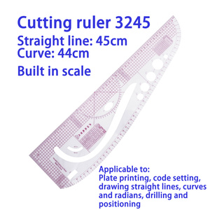 Thước Cắt Đa Năng 3245 Mẫu Quần Áo In Và Mã Hóa Thước Đo Tay Vịn Thước Kẻ Cong Thiết Kế Bản Vẽ Quần Áo - Product Image 6