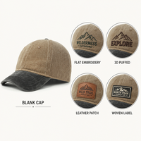 Casquette de baseball YKZG personnalisée avec logo, grande taille XXL, 68 cm, couronne profonde, 100 % coton sergé, beige et noir contrastant, style Dad Hat