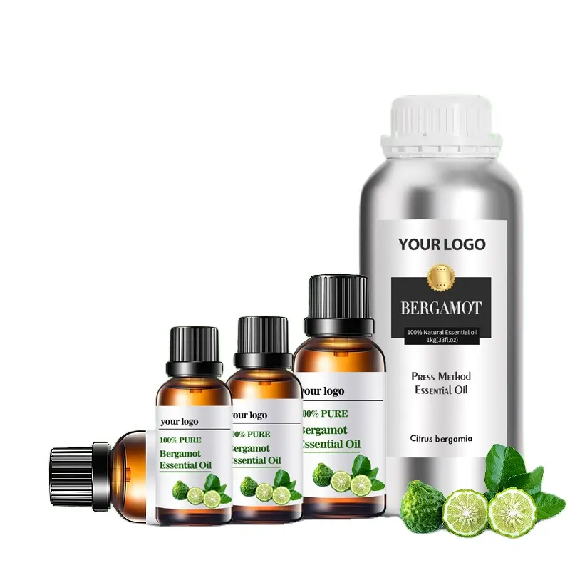 Hot Selling Essential Fragrance Oils 100% Pure Organic Private Label 10ml Bergamot Essential Oil for Body Massage