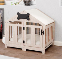 Dreieck Holzdach Hund Katzen haus High-End Custom Haustier Bett Günstige Robuste Holz Tiernest