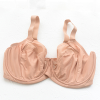 Soutien-gorge classique noir à armatures en dentelle florale, grande taille, respirant, pour femme, tailles US 34-42 D E F G H I J