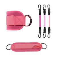 Bandes de Résistance Cheville Personnalisables pour Entraînement de Vitesse et d'Agilité Hommes et Femmes – Néoprène et Latex, Résistance Moyenne, Durables