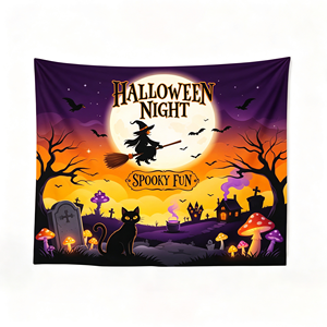 Bandera Colgante Grande de Poliéster con Diseño de Grinch para Decoración Navideña de Puerta de Garaje - Product Image 1
