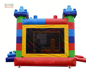 JOYRISE Château gonflable <span class=keywords><strong>pour</strong></span> enfants <span class=keywords><strong>avec</strong></span> toboggan, imperméable, <span class=keywords><strong>pour</strong></span> l'extérieur, idéal <span class=keywords><strong>pour</strong></span> les fêtes d'<span class=keywords><strong>anniversaire</strong></span> et le <span class=keywords><strong>jardin</strong></span>, capacité 500 kg - Product Image 5