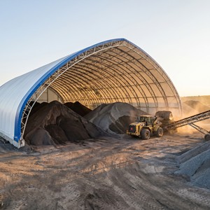 Structure de stockage en tissu pour foin, abri agricole, <span class=keywords><strong>hangar</strong></span> pour équipement d'arène, non en acier galvanisé, à vendre à prix réduit - Product Image 2