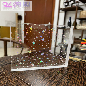 Divisor de habitación Hoja acrílica Iluminación LED 8mm Hoja acrílica de vidrio roto de color Precio - Product Image 4