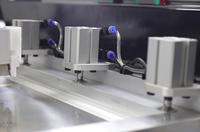 2024 nuevo listado SMT PCB de alta precisión tira de Led impresora de plantilla automática para pasta de soldadura impresora de pantalla de seda Qihe R5