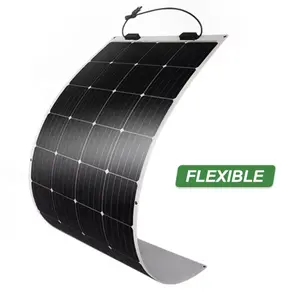 Venta al por mayor de película delgada enrollable Flexible uso doméstico techo paneles solares costo Paneles Solares Flexibles