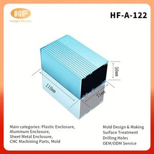 Custom CNC Machining 6063 Extruded Aluminum Alloy Profile <b>Enclosure</b> Electronic PCB Housing for Control Box IP54 Hongfa Shunda - Product Image 2
