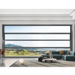 Fenster-ventana eléctrica inteligente personalizada, alta gama, producción profesional de ventanas de aluminio