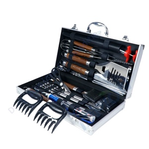 38pcs nhiệm vụ nặng nề nướng thịt nướng phụ kiện ngoài trời cao cấp chất lượng công cụ nấu ăn thép không gỉ BBQ công cụ thiết lập - Product Image 1