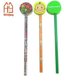 Tùy chỉnh các loại màu HB bút chì với phim hoạt hình hình dạng động vật tẩy Topper vui vẻ đồ dùng học tập cho sinh viên trở lại toschool khuyến mãi - Product Image 3