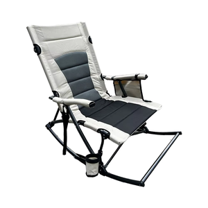 Silla reclinable gruesa portátil para descanso del mediodía, nuevo modelo de mecedora plegable para exteriores, personalizable, para acampar <span class=keywords><strong>y</strong></span> senderismo transfronterizo - Product Image 1