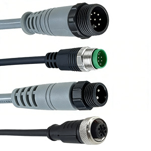 Cabo de Conexão Blindado M12, Conector Macho M12 para Barramento, Conexão Rápida Sem Ferramentas, Cabo de Conexão M12 Tipo M8A, Cabo à Prova d'Água IP67 - Product Image 4