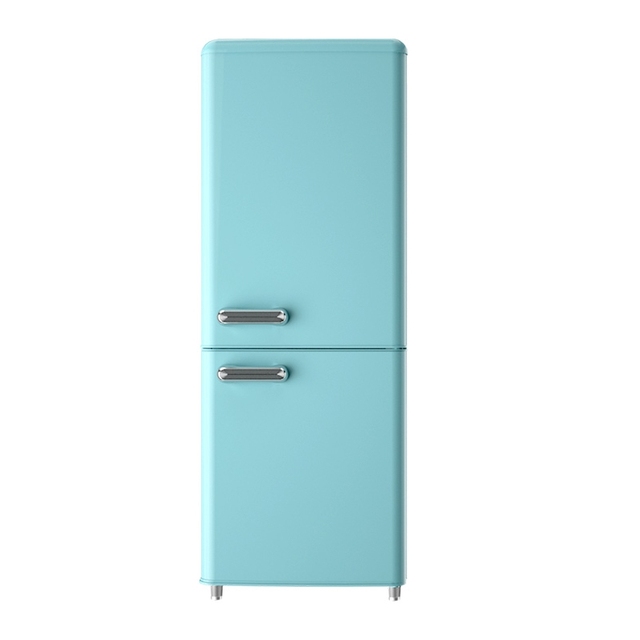 Hot Sale Retro Fridge Red Blue White Multi Color Double Door Fridge Factory Price OEM Home Refrigerator