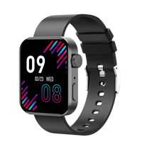 Android Outdoor Sports Smart Watch BT Call Remote Control Heart Rate Tracker Sleep Monitor TFT Alarm Square Silicone Magnetic