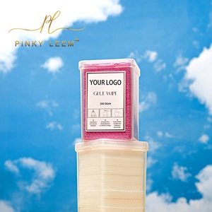 Toallitas para Pegamento de Pestañas de Marca Privada Pinky Leem para la Boquilla del Frasco de Pegamento de Pestañas Durante la Extensión de Pestañas - Product Image 1
