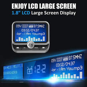 Émetteur FM pour voiture BC32, kit mains libres avec télécommande, lecteur MP3 LCD, chargeur double USB, modulateur FM pour voiture - Product Image 4