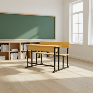 Mobilier scolaire moderne, pupitre et banc de salle de classe, table et chaises pour étudiants de bibliothèque - Product Image 3