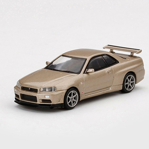 Modèle de voiture miniature en alliage moulé sous pression à l'échelle 1/64, Skylnie Gtr R34 Mspec, modèle de voiture jouet - Product Image 4