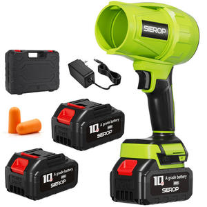 Souffleur à feuilles turbo à batterie industrielle, ventilateur puissant, moteur sans balais, séchage de voiture, souffleur à neige portatif, nettoyage de jardin - Product Image 6