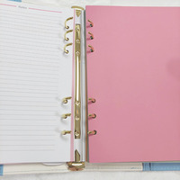 Carnet de planification A5 personnalisé en cuir PU avec reliure à anneaux, organiseur de budget, ensemble OEM ODM