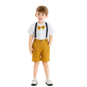 ZHG66 Nueva Llegada Conjunto de Ropa para Bebé Caballero, Camisa con Corbata + Pantalón, Conjuntos de Ropa para Bebé Recién Nacido - Product Image 2