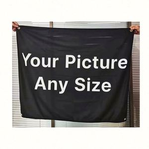 Custom Funny Upload Personalized Image Text Bedroom Tapestry Hanging <b>Poster</b> Signs for Decor Custom Size Polyester Material - Product Image 1