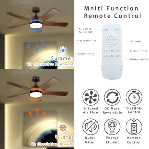 BLDC Thông Minh Quạt Trần Ánh Sáng Với Wifi Thời Gian Điều Khiển Từ Xa Cao Điện Áp Thấp Chuyển Đổi Động Cơ Kit-JF-DC01 Học Tập Mã - Product Image 6