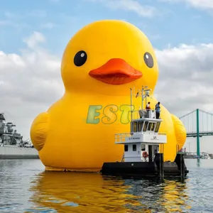 Advertising Yellow Giant Inflatable Duck Inflatable Rubber Duck In The Lake or Land For Propaganda