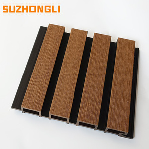 WPC esterno rivestimento flessibile della parete di pannelli di grandi dimensioni <span class=keywords><strong>legno</strong></span> decorativo Wpc impermeabile pannello di parete per la casa decorazione della parete esterna - Product Image 2